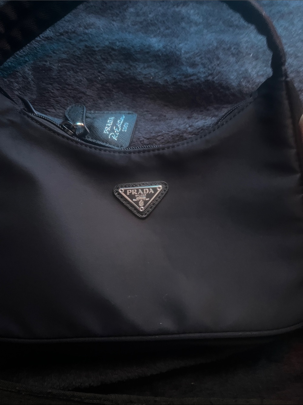 Prada Black Nylon Shoulder Bag